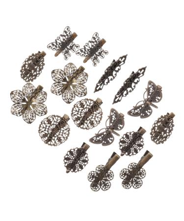 FRCOLOR Retro Hairpins hair European and American Victoria nostalgia french hair clips hair for women Vintage Metal Hair Clips Metal bride hairpin Barrettes