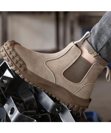 Men's Waterproof Work Boots - Industrial Mining Construction Shoes | Oil & Water Resistant - Electric Hazard Safety - Buy Online on GoSupps.com