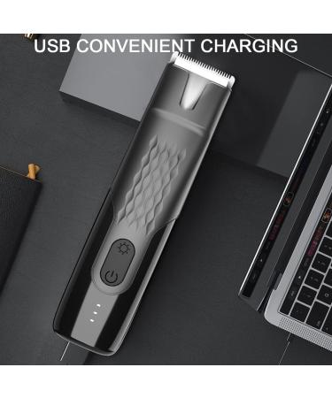 Groin Hair Trimmer for Men - Electric Ball Trimmer with LED Light Waterproof Grooming Kit & Ceramic Blades - Buy Online on GoSupps.com