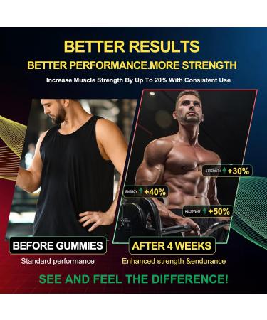 Health4All Creatine Monohydrate Gummies 5G for Men & Women Preworkout Supplement for Energy & Muscle Growth Support with Electrolyte BCAA L-Carnitine & Taurine- Pineapple 120 Gummy - Buy Online on GoSupps.com