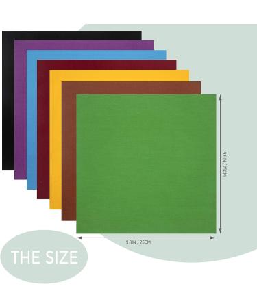 Aubliss 50pcs 9.84" x 9.84" (25cm x 25cm) Cotton Fabric Bundle PreCut Squares Fat Quarter for Patchwork Sewing DIY Craft Quilting Fabric (Bright Solid Colors) 50pcs-solid - Buy Online on GoSupps.com
