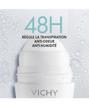 Vichy 48H Intensive Antiperspirant Treatment Roll-on Intense Perspiration Alcohol-Free Hypoallergenic For Sensitive Skin 50ml - Buy Online on GoSupps.com