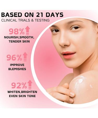 Moisturiser for Dry Skin - Sakura Body Lotion - Moisturizing Nourishing Firming Body Moisturiser - Remove Dark Spots Body Lotion Women - Body Skin Care - Smooth & Tender Body Cream - Buy Online on GoSupps.com
