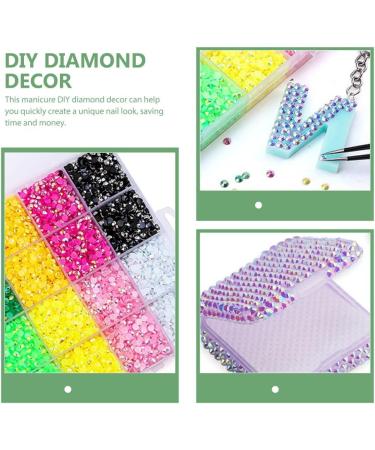 Minkissy Decoration Decoration Heart 1 Box of Art Diamond DIY Resin Diamond s Art Craft Manicure Diamond Decor Rhinestone Heart Stickers - Buy Online on GoSupps.com