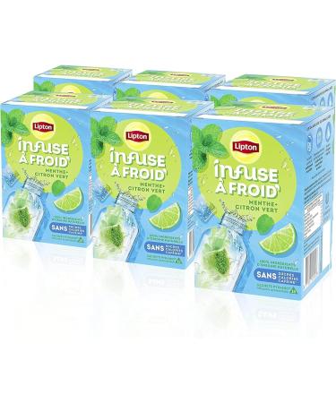 Lipton Cold Brew Cold Infusion Lemon & Mint Taste Ideal for Ice Tea Ingredients of 100% Natural Origin 6x15 Pyramid Bag