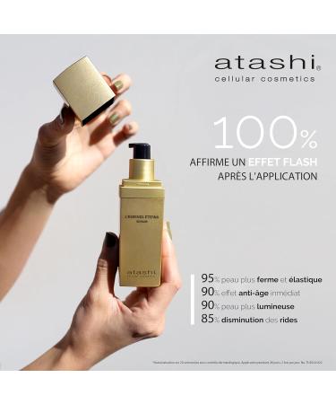 Atashi | Eternal Youth Ritual | L Essenza Eterna Anti-Aging Serum + Redensifying Moisturizing Cream SPF 15 + Free White Nail Polish Kit | Rejuvenates and Protects Your Skin | 30 ml + 50 ml - Buy Online on GoSupps.com