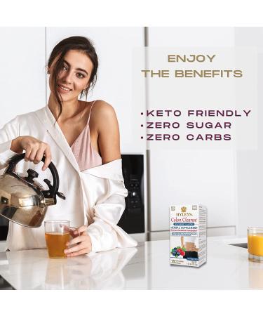 Hyleys Tea Colon Cleanse - Wild Berry, Caffeine-Free, 25 Bags (1.32 oz) | Detox & Digest - Buy Online on GoSupps.com