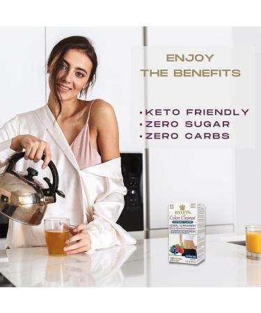 HYLEYS Tea Wellness Colon Cleanse Acai Berry 25 Tea Bags - 1 Pack | Acai Berry - 25 Count | Detox Tea for Digestive Health - Buy Online on GoSupps.com