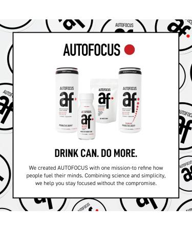 AUTOFOCUS 2oz Energy Shot Natural Focus Shot with Coffee Fruit & L-Theanine Clean Caffeine Brain Booster Productivity Energy Shot for Work & Study Black Currant Flavor (Pack of 12 Cans) - Buy Online on GoSupps.com