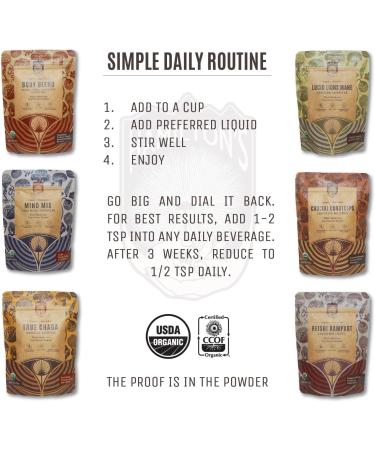 Hamilton s Lucid Lion s Mane | Organic Mushroom Extract Powder for Synapse Repair Nerve Growth Factor Focus Memory and Concentration | High Potency | 30% Beta Glucans | GF Non-GMO Vegan (100g) 3.53 Ounce (Pack of 1) - Buy Online on GoSupps.com