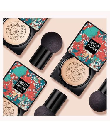 Mushroom Head Air Cushion CC Cream Water Feeling Flawless BB Cream Moisturizing Oil Control Foundation Lightweight Natural Concealer Lasting Brightening Liquid Foundation for All Skin Lvory - Buy Online on GoSupps.com