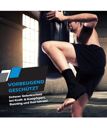 Vigo Sports Ankle Bandage Set - 7 Zones Compression Support for Joint Pain & Heel Spur Relief | Ergonomic Design for Stability | International Shipping Available - Buy Online on GoSupps.com