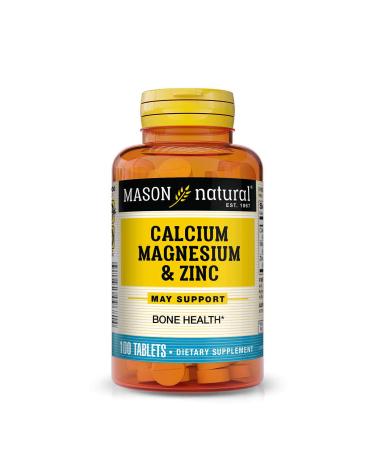 Mason Natural Calcium Magnesium & Zinc 100 Tablets