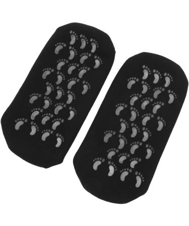 Qukaim Gel Moisturizing Socks Foot Gel Moisturizing Socks 2 Pairs Deep Moisturizing Remove Cracked Skin Reusable Black - Buy Online on GoSupps.com