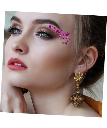 SOESFOUFU 4pcs Set Colorful Eye Shadow White Glitter Eyeshadow Glitter Flakes Body Glitter Gel Liquid - Buy Online on GoSupps.com