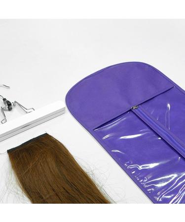 TROONZ Wig Bag with Hanger Hair Extension Storage Hairpieces Storage Holder Hair Extension Storage Bag with Hanger Wig Bag for Travel Women Hair - Buy Online on GoSupps.com
