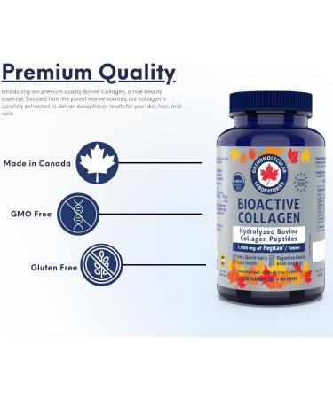 Orthomolecular Laboratories - Bioactive Collagen Hydrolyzed Bovine Collagen Peptides 1000mg 130 Tablets - Vitamins for Bone Strength Digestive Health Joint Health Hair Skin and Nail Vitamins - Buy Online on GoSupps.com