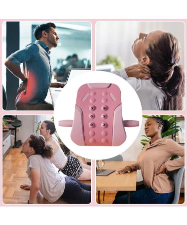 Adjustable Lumbar Support Back Extensor - 3-Step Spine Cracker Board with Massage Tab for Lower Back Pain Relief - Buy Online on GoSupps.com