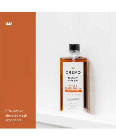 Cremo Body Wash Men Notes of Cardamom and Black Vanilla Rich-Lathering Spice & Black Vanilla 16 Fl Oz - Buy Online on GoSupps.com