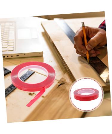NUOBESTY 4 Rolls Transparent Double-sided Tape Press on Nails Adhesive Nail Art Showing Tape Hanging Poster Tape Nail Display Holders Rug Tape No Trace Color Card Red No Substrate Acrylic - Buy Online on GoSupps.com