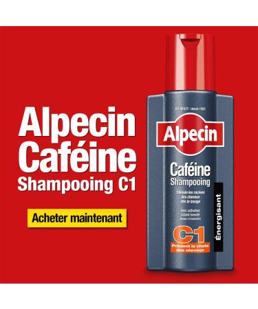 Alpecin Caffeine Shampoo C1 3x 250ml | Anti hair loss shampoo for men | Hair treatment baldness | Alpecin caffeine shampoo hair loss for men - Buy Online on GoSupps.com
