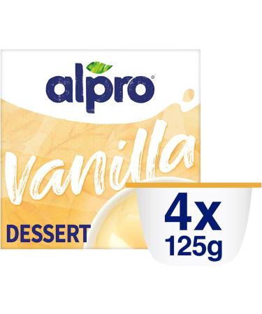 Plant Based Dessert Bundle Containing Alpro Vanilla Soya Dessert 4 x 125g (6 Pack) - Buy Online on GoSupps.com