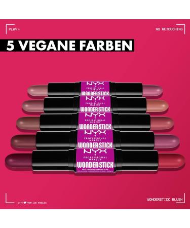 NYX Professional Makeup Wonder Stick - Vegan Hyaluronic Acid Rouge Moisturizing Mixable Texture Honey Orange + Rose 02 - 1 Piece - Buy Online on GoSupps.com