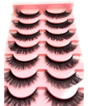 10 pairs Cats eye lashes Faux Mink False Eye Lashes D-Curl Fluffy and Wispy Ultra Soft Premium Sweat and Water Resistant Feather Light Enhancing Beauty and Confidence (5D-B23) - Buy Online on GoSupps.com