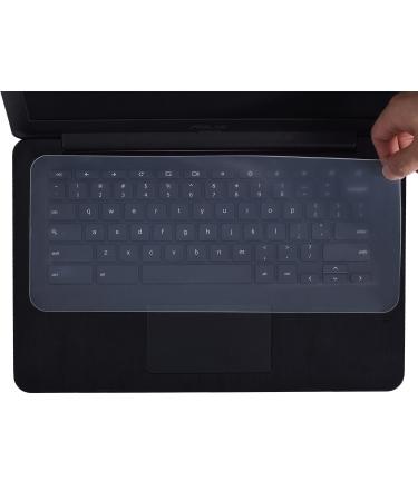Universal Silicone Keyboard Cover for 13" 13.3" 14" Laptop Notebook Anti Dust Waterproof Clear Keyboard Protector Skin(Size: 12.28" x 5.08") 13-14 inch