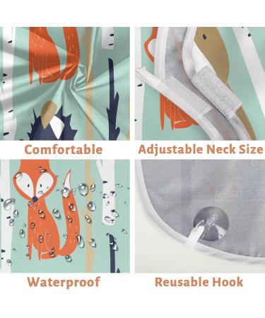 Fox Hedgehog Bear Beard Bib Apron | Non-Stick Waterproof Hair Catcher for Men | Grooming Cape with Suction Cups - Perfect Gifts for Men - Buy Online on GoSupps.com