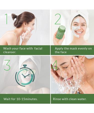 Green Tea Blackhead Remover Mask Stick for Deep Pore Cleansing and Oil Control - Skin Brightening and Moisturizing - Men and Women - Buy Online on GoSupps.com