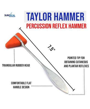 Red Taylor Tomahawk Reflex Hammer for Neuro Exam - Reliable & Accurate - Buy Online on GoSupps.com