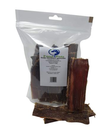 Food4Pets Beef Dried Dog Treats 250g Dog Chews in a Resealable Bag Beef 125 g (Pack of 2)