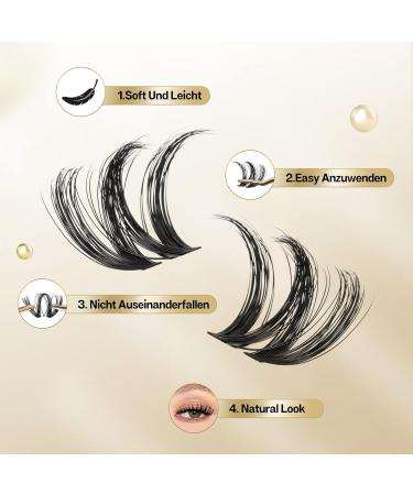 Shop Individual Eyelash Clusters - D Curl Mix 8-16mm | 72-Pack for DIY Extensions - Buy Online on GoSupps.com