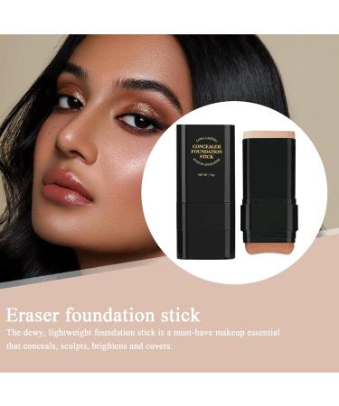 Essential Stick for Full Coverage - 15g Dual-Head Skin Foundation Cream and Concealer | Moisturizing Primer for Women and Men - Buy Online on GoSupps.com
