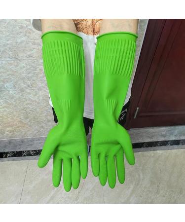 GIFZES Cleaning Gloves Full Hand Protection Gloves Waterproof Non-slip Dishwashing Gloves Heat-insulated Kitchen Cleaning Tool Green L - Buy Online on GoSupps.com