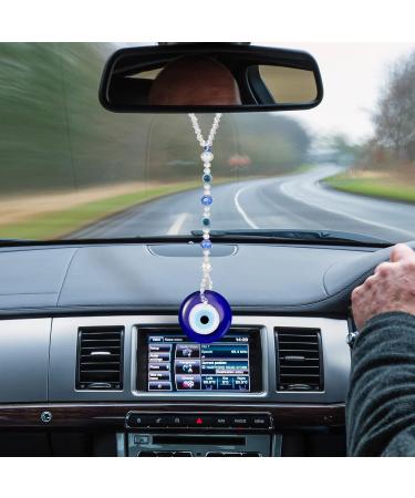 Evil Eye Car Hanging Ornament - Blue Charm for Rear View Mirror | Classic Style Evil Eye Accessories for Car and Home - Buy Online on GoSupps.com