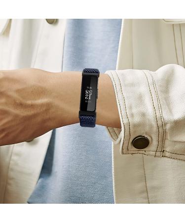 Enkic Elastic Nylon Watch Band 5-Pack for Fitbit Inspire 2/Inspire/Inspire HR - Black/Beige/Burgundy/Indigo/Gray - Buy Online on GoSupps.com