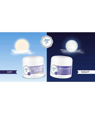 CARSON LIFE Day & Night Kit - Collagen Beauty Cream with Vitamin E - Anti Aging Night Cream - 4 oz - Rejuvenate Skin, Prevent Wrinkles - Made in USA - Buy Online on GoSupps.com