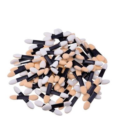 KINGMAS 100 Pack Double Ended EyeShadow Brushes - Disposable Oval Applicator Makeup Tools - Buy Online on GoSupps.com
