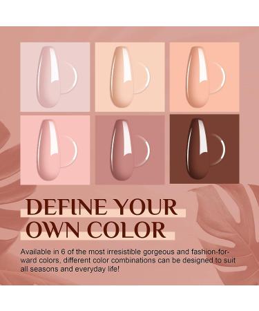 CICK Gel Nail Polish Kit with UV Light - 6 Colors Fall Gel Polish Set with 72W LED Lamp | Manicure Tools & Christmas Gift for Women Salon DIY Home - Buy Online on GoSupps.com