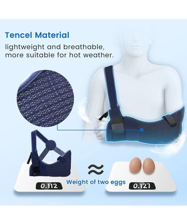 VELPEAU Arm Sling Shoulder Immobilizer - Rotator Cuff Support Brace | Comfortable Medical Sling for Shoulder Injury - Left/Right Arm, Men/Women - Broken, Dislocated, Fracture, Strain (Large) - Breathable Version - Buy Online on GoSupps.com