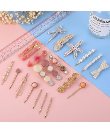 20 PCS Pearl Hair Clips Set - Cute Decorative Bobby Pins for Women and Girls - Buy Online on GoSupps.com