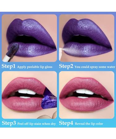 BOOBEEN Lip Stain - Waterproof Peel Off Liquid Lipstick | Long-Lasting Matte Lip Tint & Glaze | Full Coverage Nondrying Lip Mousse 05 - Buy Online on GoSupps.com
