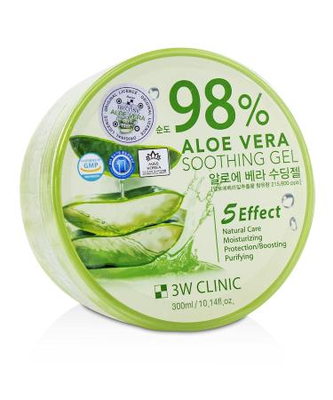 3W Clinic 98% Aloe Vera Soothing Gel 300ml K-Beauty