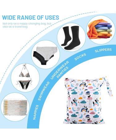 Darryy Naspocket Kindergarten Wetbag Set | Waterproof Washable Diaper Bag & Cloth Diapers | Panda Design for Kids - Buy Online on GoSupps.com