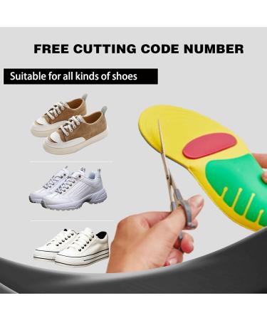 Plantar Fasciitis Insoles - Arch Support Inserts for Flat Feet & All-Day Comfort | Blue (L) Men s 8-12 & Women s 9.5-13.5 - Buy Online on GoSupps.com