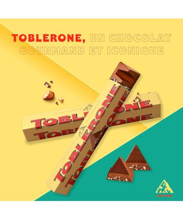 Toblerone - Milk Chocolate Honey Nougat and Almond Bar - Family Size - Pack of 20 bars (100g) - Buy Online on GoSupps.com