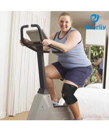 Nvorliy 4XL Knee Compression Sleeve for Large Legs - Pain Relief, Arthritis Support for Men & Women - Ideal for Sports, Injury Recovery - Buy Online on GoSupps.com