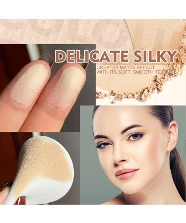 Oil Control Matte Waterproof Pressed Powder 02 - Natural Beige | Smooths Pores, Fine Lines | Long-Lasting Makeup - Buy Online on GoSupps.com